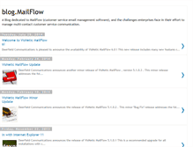 Tablet Screenshot of blogdotmailflow.com
